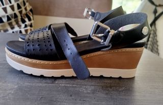 Sandalias Refresh negras plataforma nº37