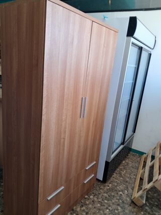 Armario madera 2 puertas 100x198