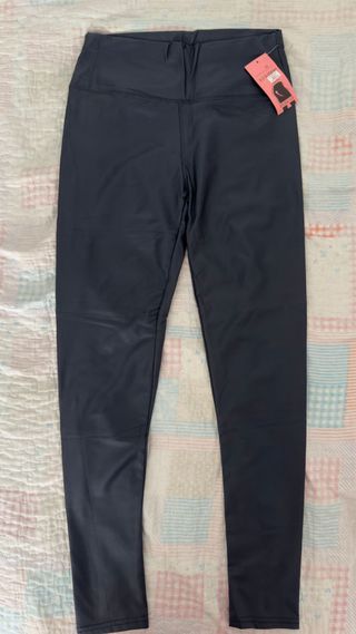 Pantalones cuero azul marino - Talla M - NUEVOS