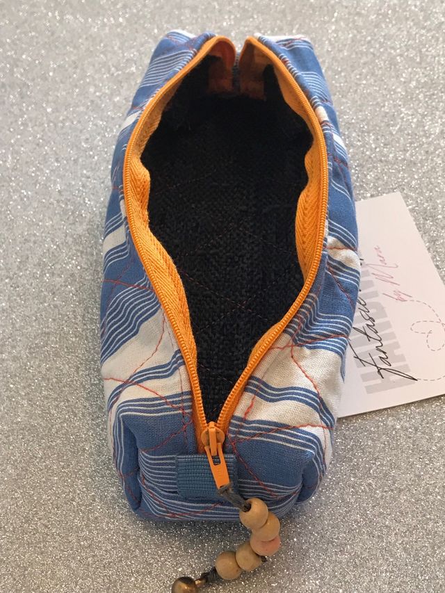 Astuccio righe blu Fantasie di Spilli