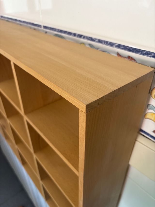 Estantería madera - 16 cubos