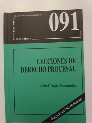 Lecciones de derecho procesal