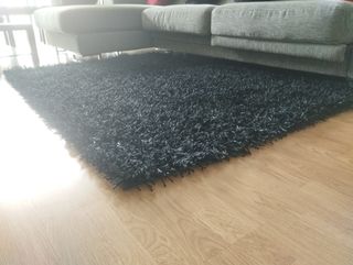 Alfombra negra - poliéster