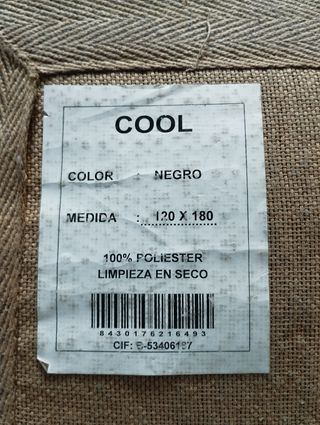 Alfombra negra - poliéster