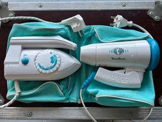 Set plancha de vapor + secador de pelo de viaje