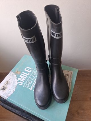Botas lluvia Mustang negras