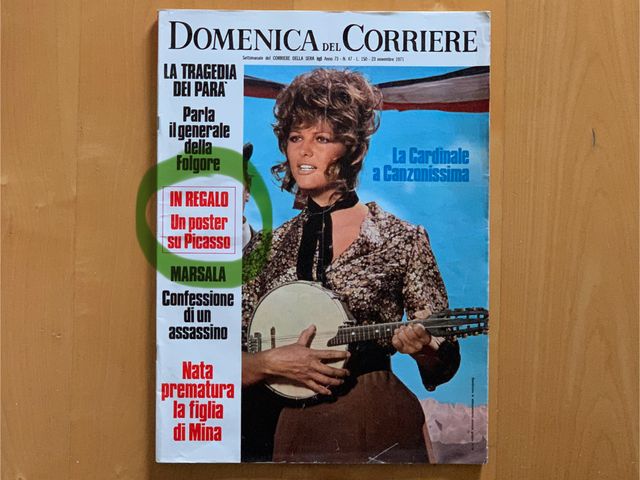 Poster di PABLO PICASSO: "Arlecchino"  del 1923