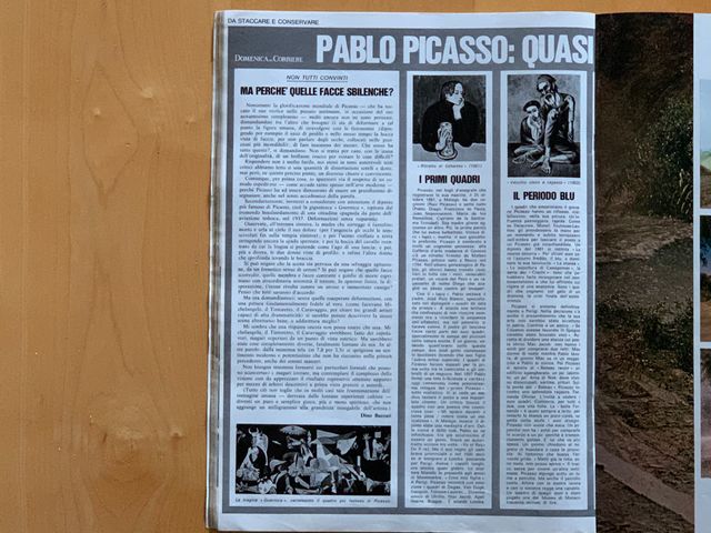 Poster di PABLO PICASSO: "Arlecchino"  del 1923