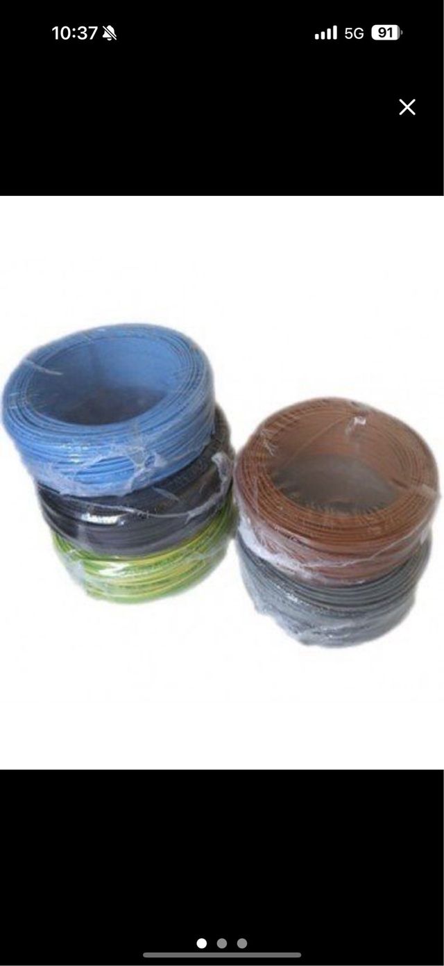 Cable eléctrico 6mm y 4mm