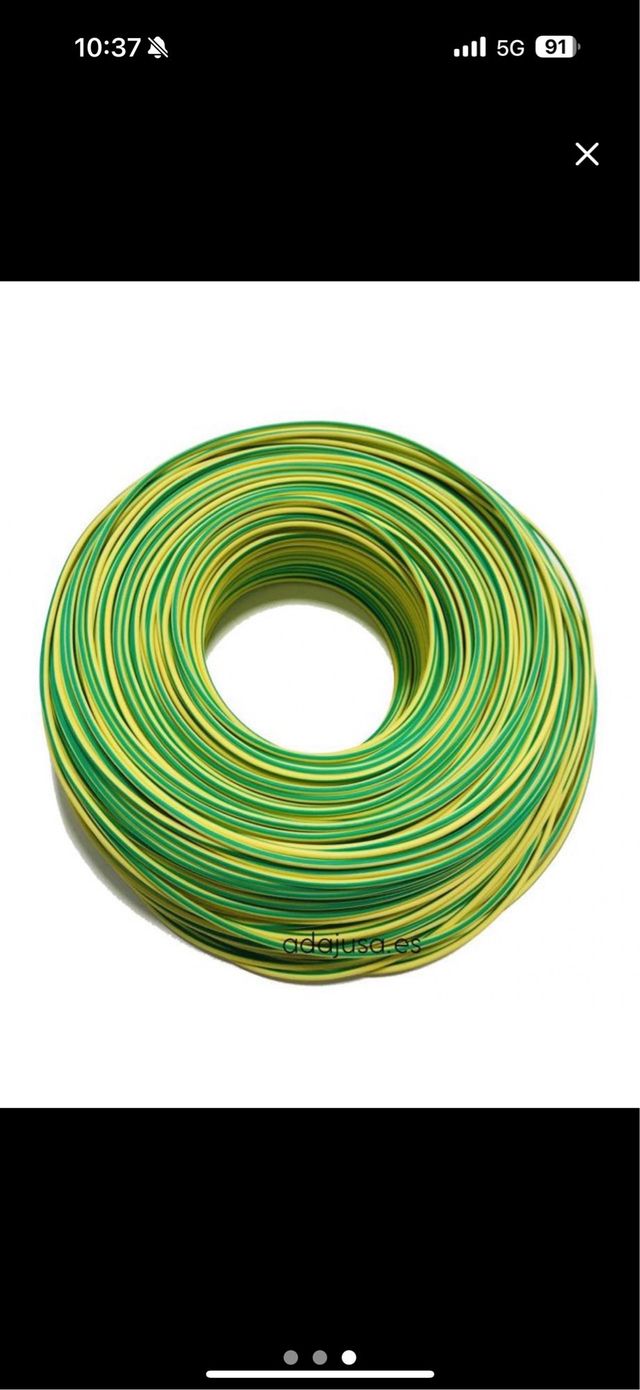 Cable eléctrico 6mm y 4mm