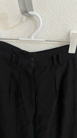 Pantalón traje negro - cintura alta