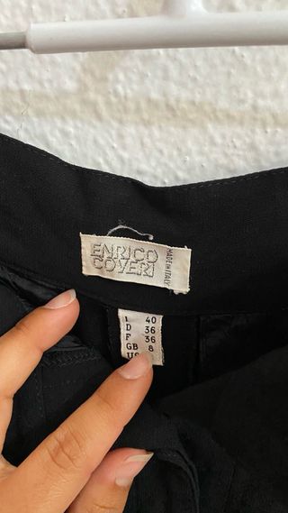 Pantalón traje negro - cintura alta