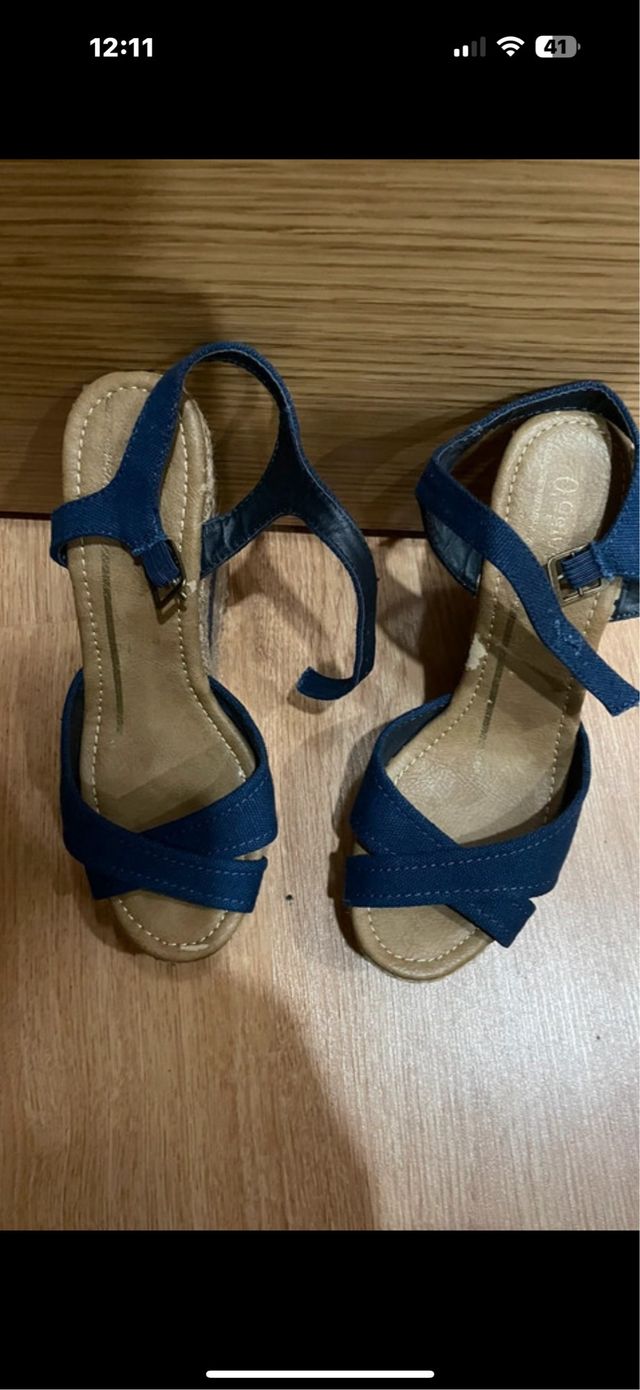 Zeppe estive blu marino