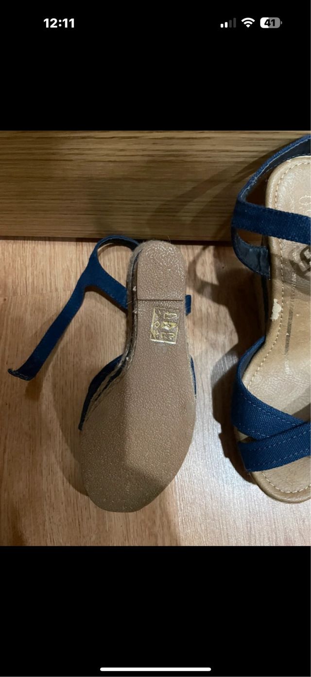 Zeppe estive blu marino