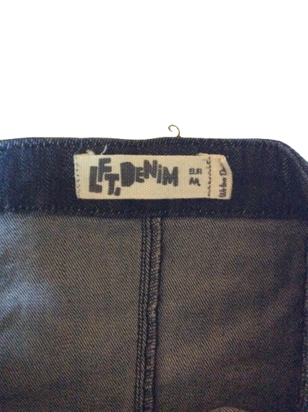 Vestido vaquero-azul, tubo