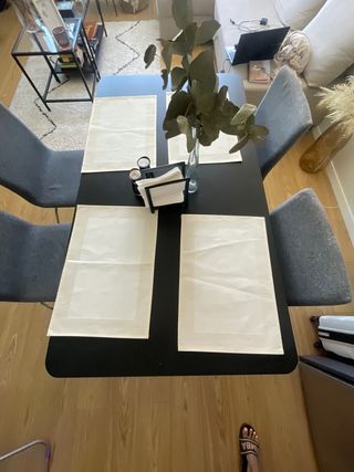 Comedor 4 sillas - Negro