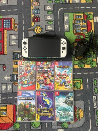 Nintendo Switch OLED + 6 juegos