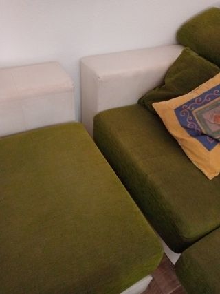 Sofá Chaise Longue Verde