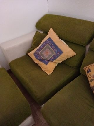 Sofá Chaise Longue Verde