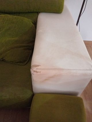 Sofá Chaise Longue Verde