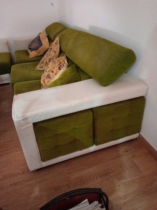 Sofá Chaise Longue Verde