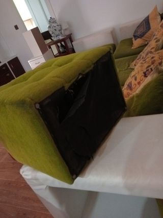 Sofá Chaise Longue Verde
