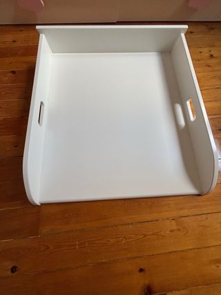 Cambiador bebé blanco - madera