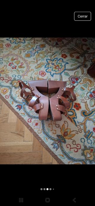 Sandalias plataforma marrones