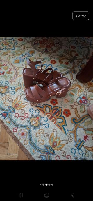 Sandalias plataforma marrones