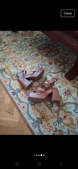 Sandalias plataforma marrones