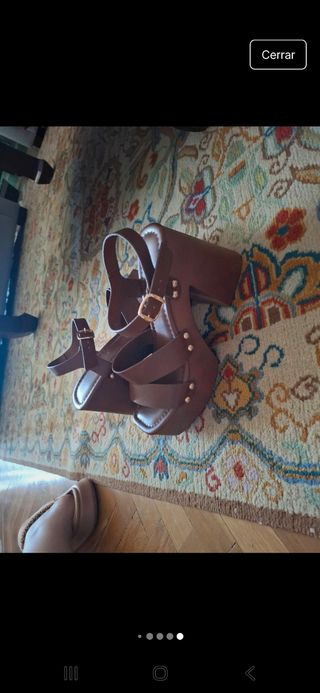 Sandalias plataforma marrones