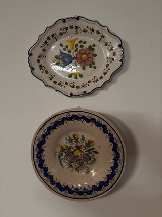 Piatti dipinti a mano, ceramica