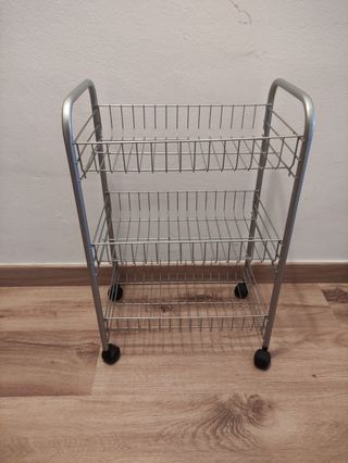 Carrito metálico 3 estantes