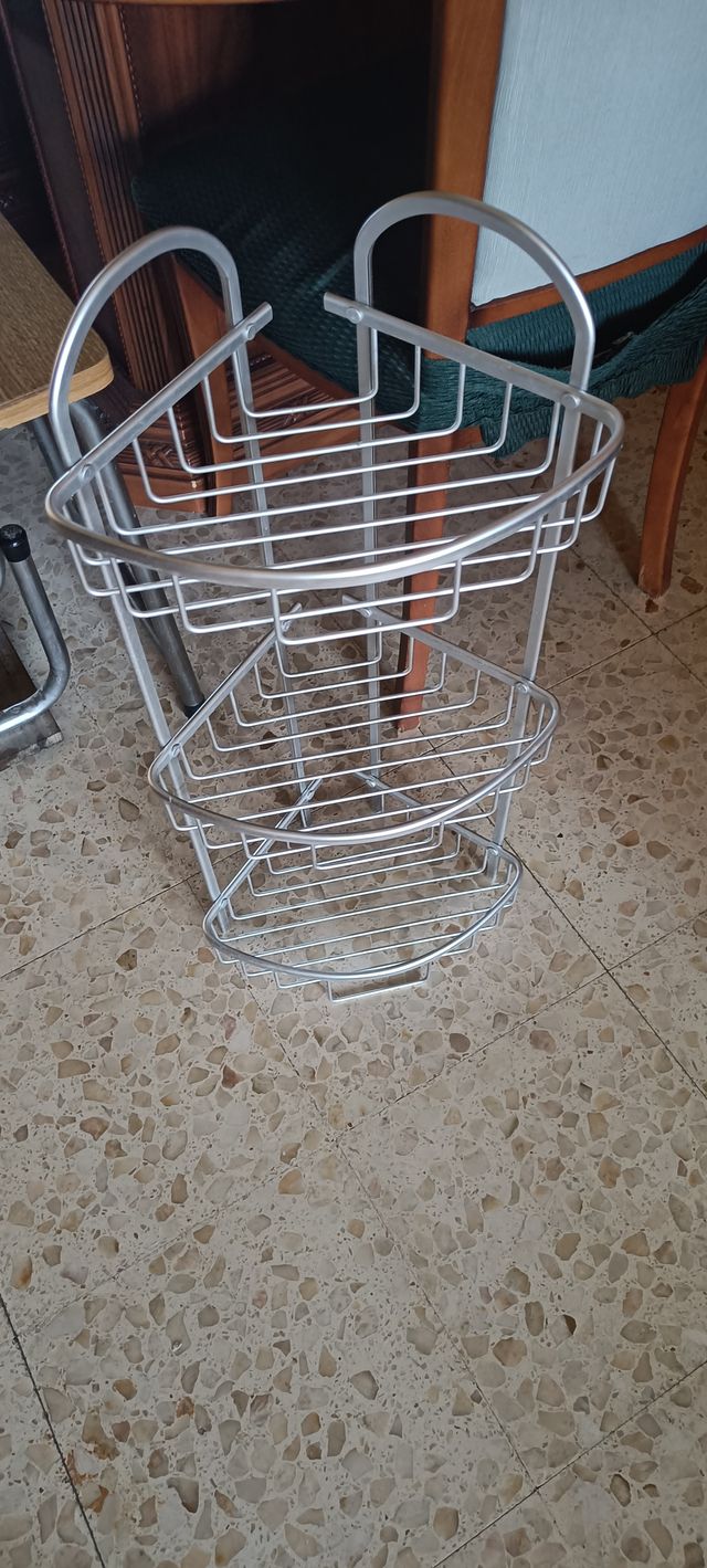 Estantería ducha 3 niveles metal