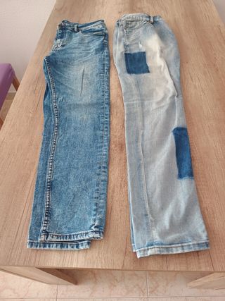 2 pantalones vaqueros
* Uno marca LFTDNM. Talla  4