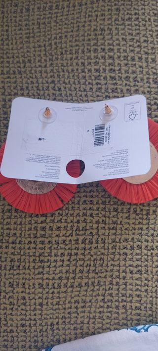 Pendientes Sfera naranja étnicos