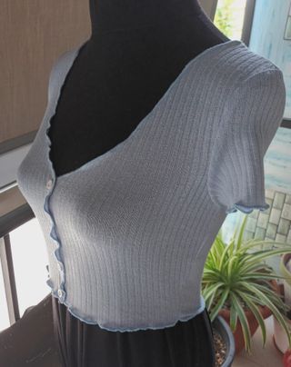 Blusa SHEIN azul - canalé