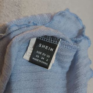 Blusa SHEIN azul - canalé