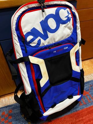 Mochila Evoc FR Enduro Team - Azul y Blanca