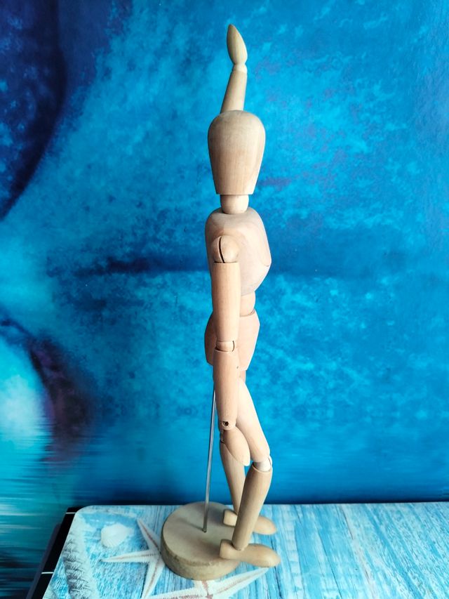 Manichino anatomico legno