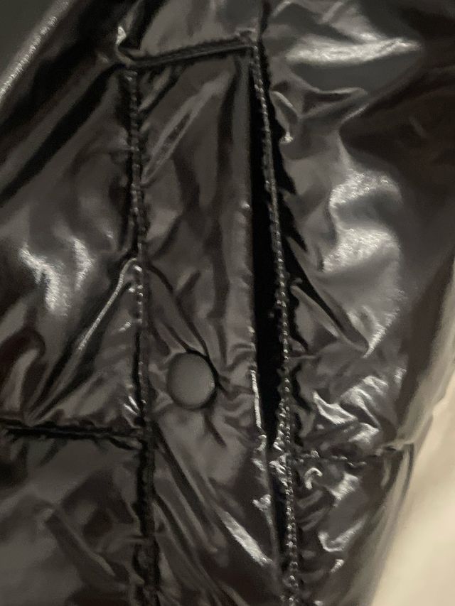 Giubbotto lucido nero - come nuovo taglia S