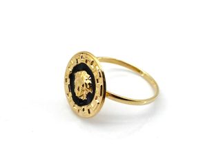 E1784836-42 Anillo oro 18k - dorado y negro