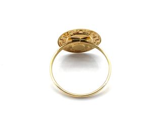 E1784836-42 Anillo oro 18k - dorado y negro
