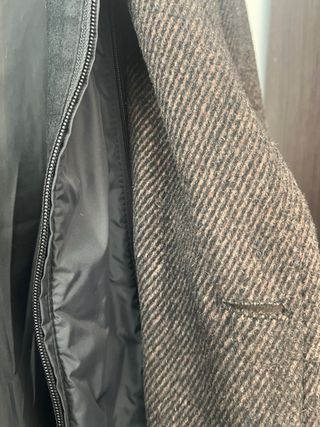 Abrigo paño gris oscuro - talla M