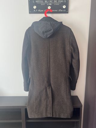 Abrigo paño gris oscuro - talla M