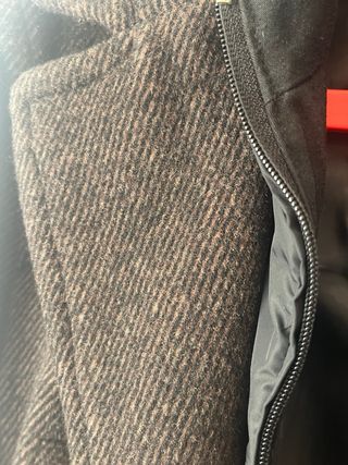 Abrigo paño gris oscuro - talla M