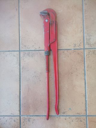 Llave grifa roja 50cm - herramienta