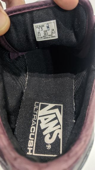 Zapatillas VANS granate 38 (24cm)