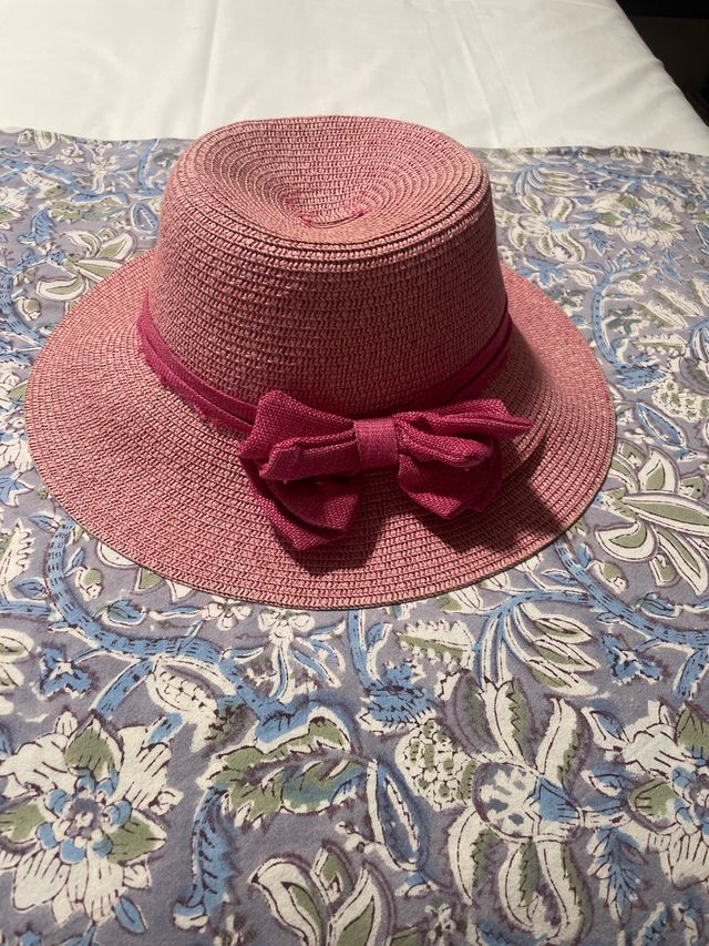 Sombrero playa rosa