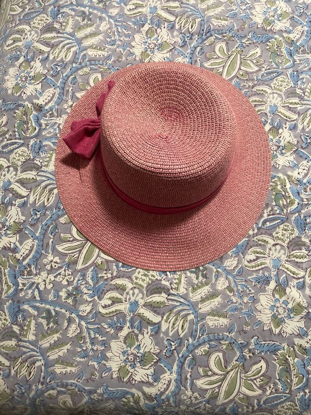 Sombrero playa rosa
